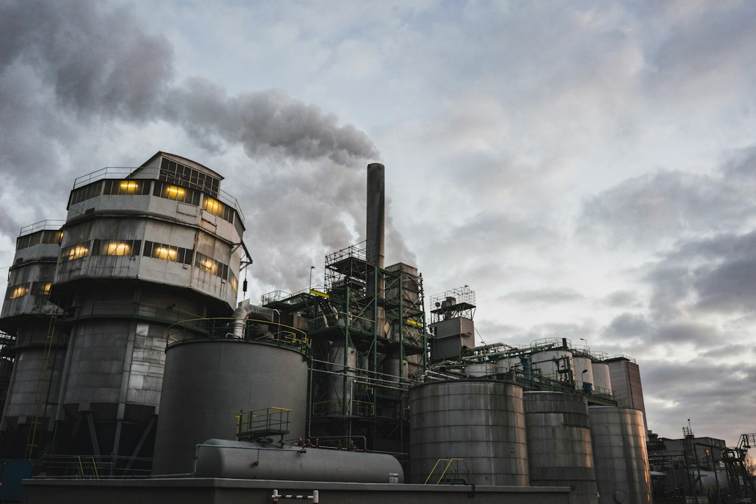 Industrial power station representing boiler overhaul and maintenance work