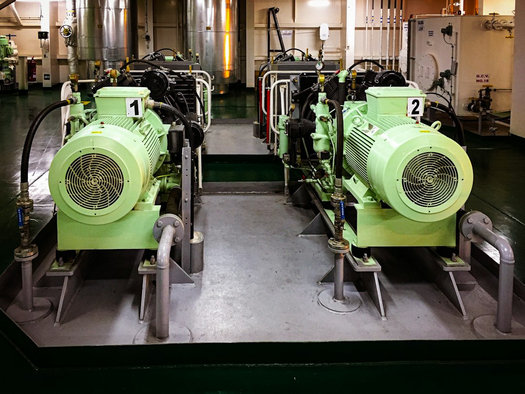 Industrial compressor system representing turbine and compressor maintenance