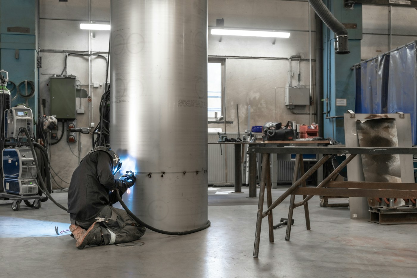 Industrial welding and inspection work